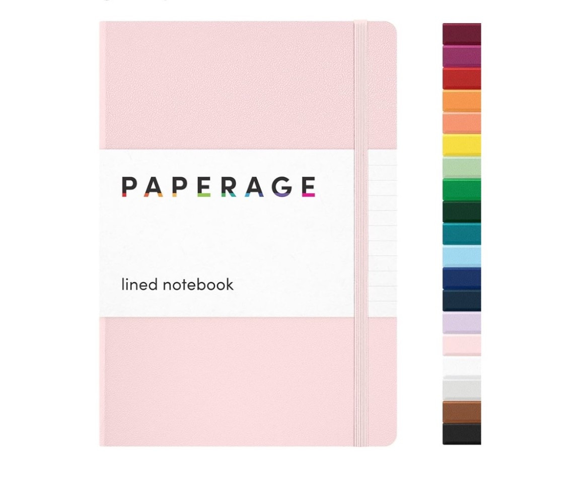 PAPERAGE Lined Journal Notebook, (Blush), 160 Pages, Medium 5.6 in x 8 in - 100 GSM Thick Paper - Hardcover Journaling Notebook for Work, School & Note Taking

#LTKvlog #LTKGiftGuide #LTKWorkwear