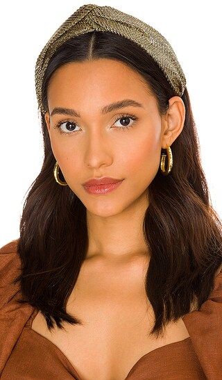Goldie Twist Headband in Gold | Revolve Clothing (Global)