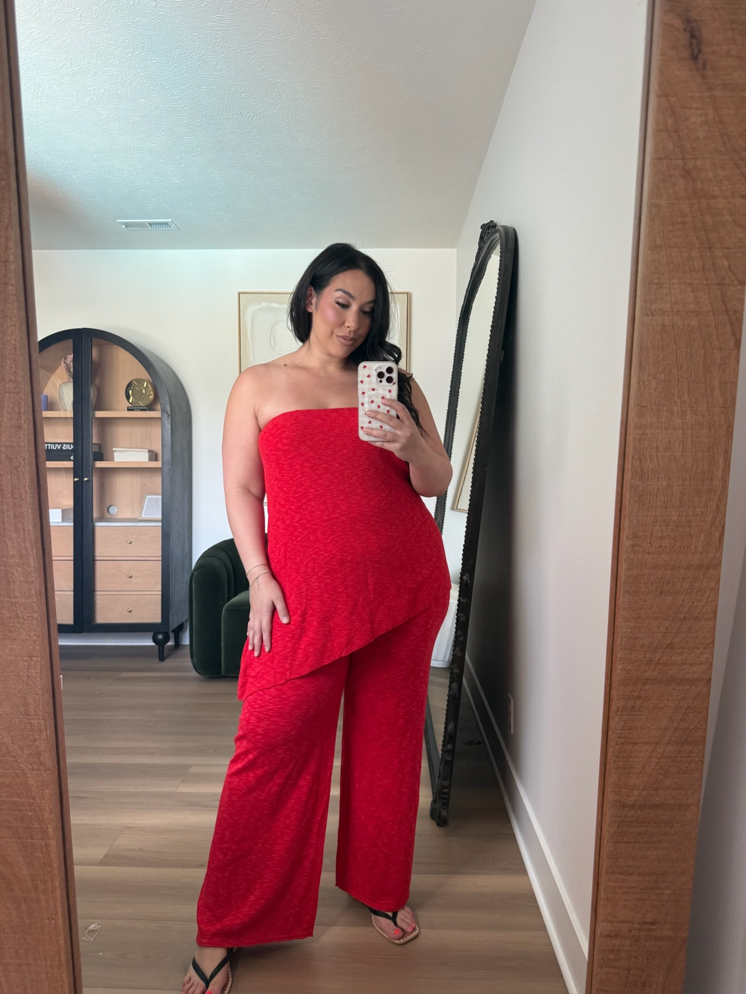 Americana outfit! Love this Amazon set 
-
-
-
Memorial Day weekend outfit, matching set, free people looks for less, Amazon free people set, red set, red outfit, easy outfit