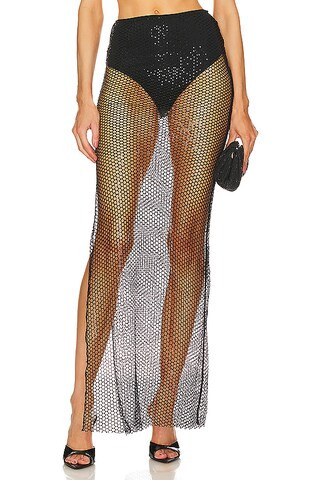 Michael Costello x REVOLVE Samara Maxi Skirt in Black from Revolve.com | Revolve Clothing (Global)