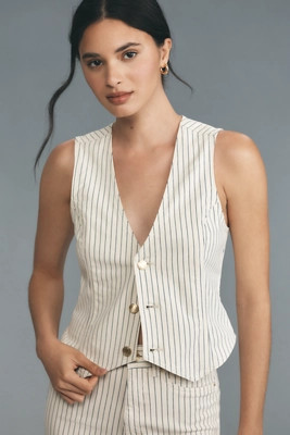 DL1961 Hepburn V-Neck Vest | Anthropologie (US)