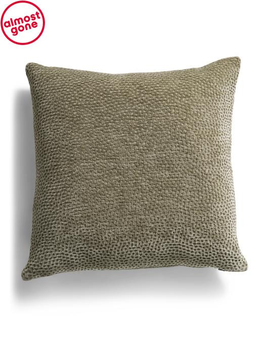 24x24 Oversized Luxury Textured Velvet Pillow | TJ Maxx