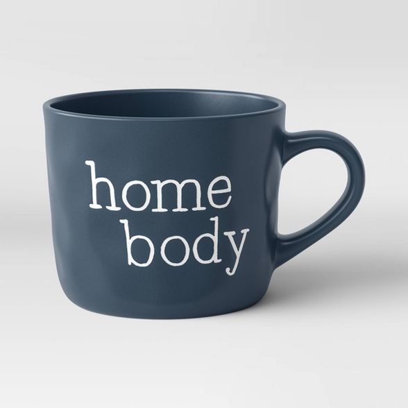 16oz Stoneware Homebody Christmas Mug Blue - Threshold™ | Target