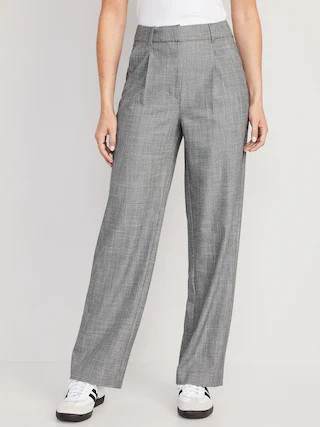 Extra High-Waisted Pleated Taylor Trouser Wide-Leg Pants for Women | Old Navy (US)