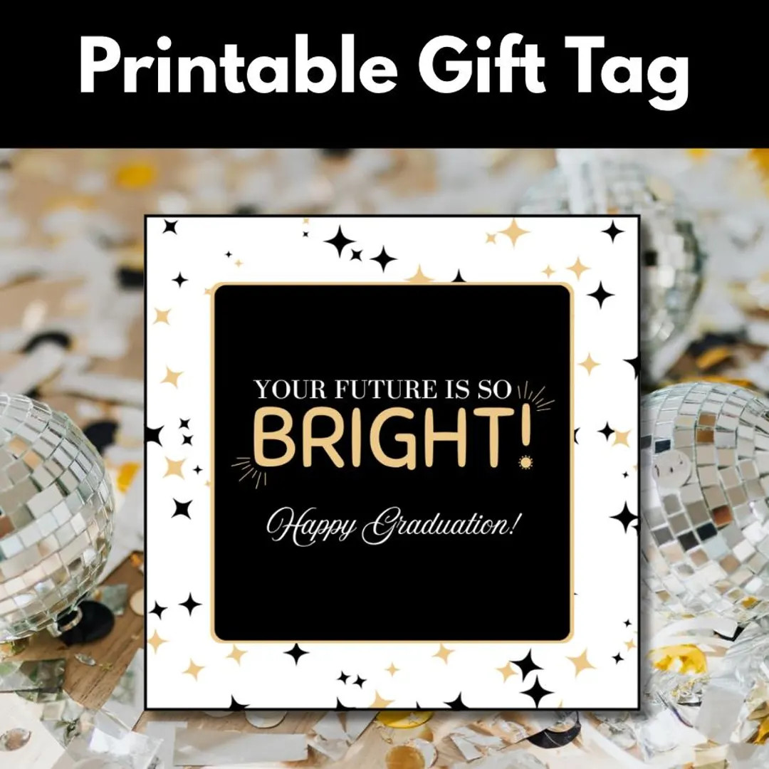 Graduation Gift Tag: Party Favor Tag (digital Download) - Etsy | Etsy (Global)