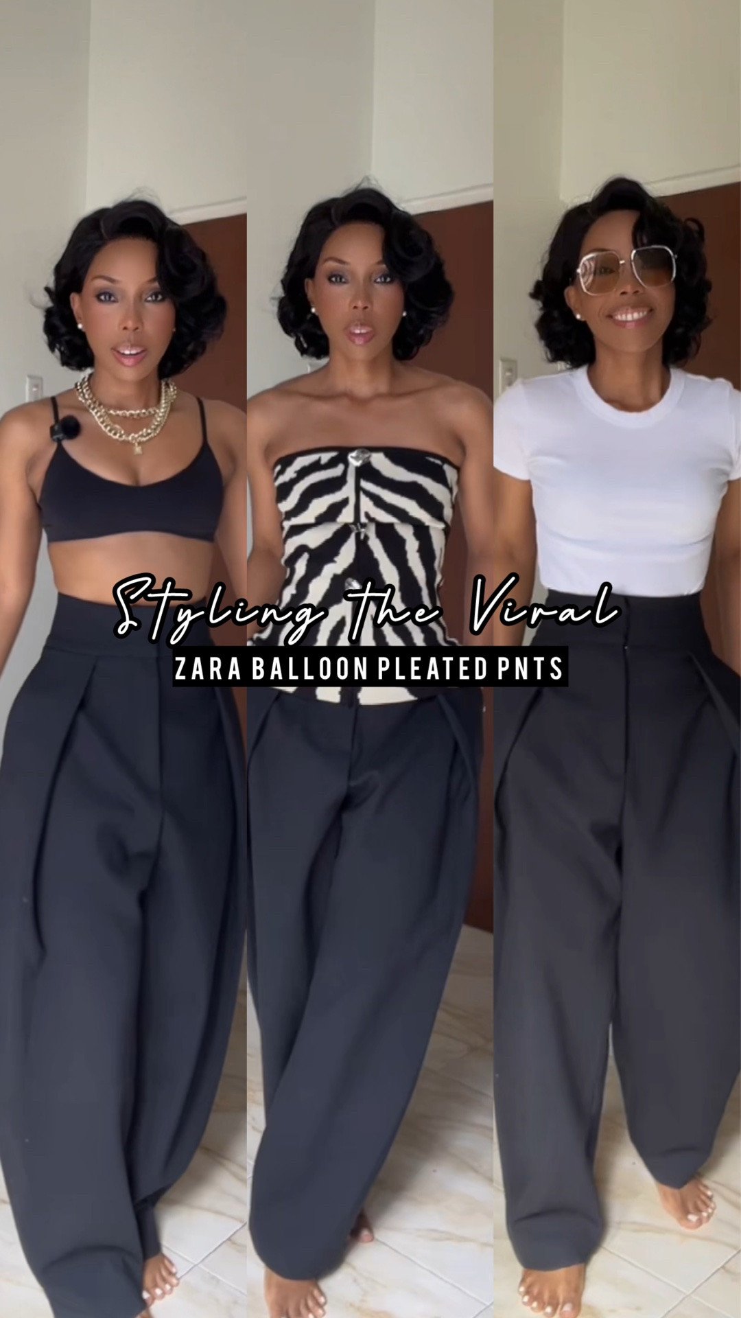Styling the viral balloon pleated pants from @Zara  #balloonpants #zarapants 
Code: DSJCOX_12 for 12% off on @Commense clothing

#LTKootd #LTKgrwm #LTKPetite