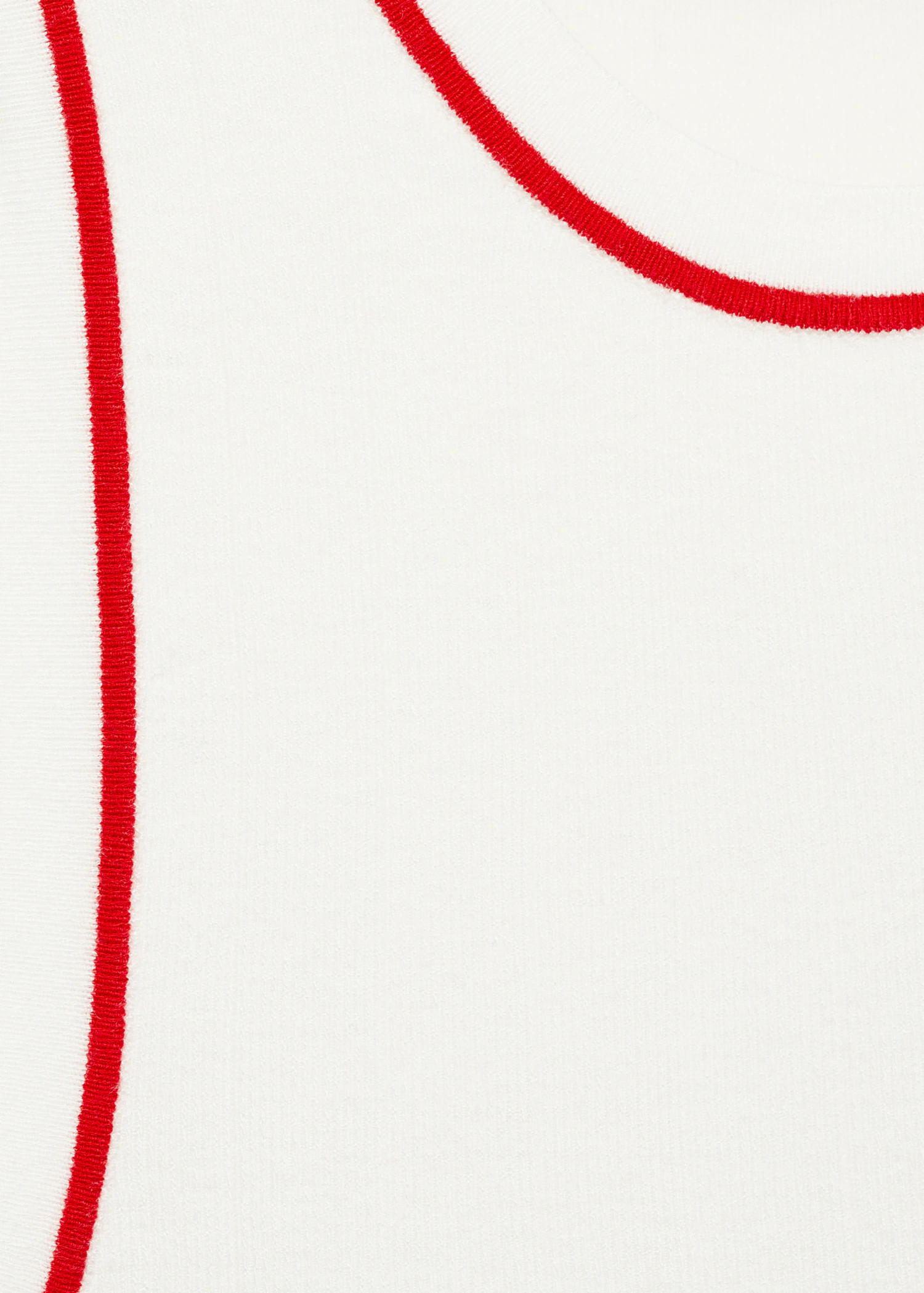 Knitted top with contrasting trim | Mango (US/MX/AU)