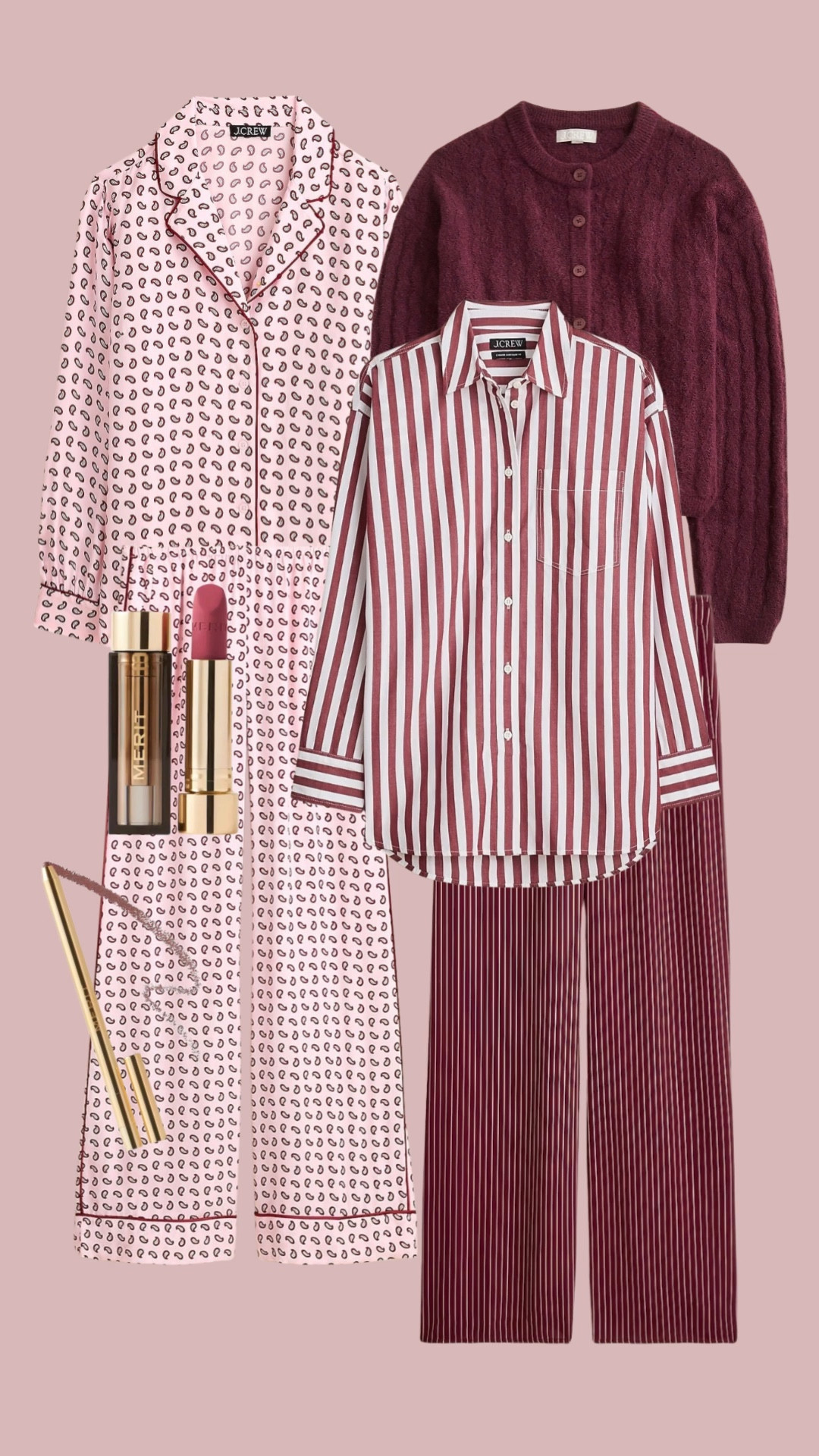 Thanksgiving outfits 🦃 I’m feeling pink and burgundy for the holiday weekend this year (and elastic waist pants ofc) 🩷🤎

#LTKHoliday #LTKSeasonal #LTKStyleTip