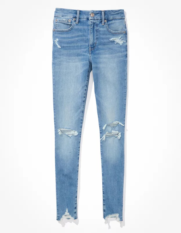 AE Lu(x)e Ripped High-Waisted Jegging | American Eagle Outfitters (US & CA)