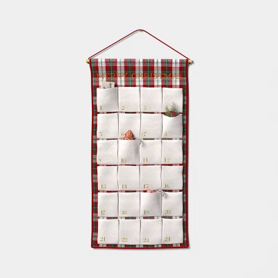 Oversized Merry Christmas Countdown Calendar Cream - Threshold™ | Target
