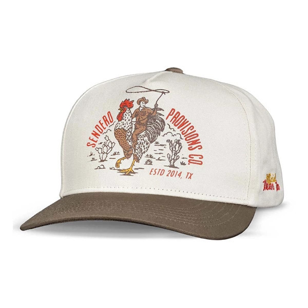 Men's Sendero Provisions Co. Official Western Snapback Hat One Size White Brown | Scheels
