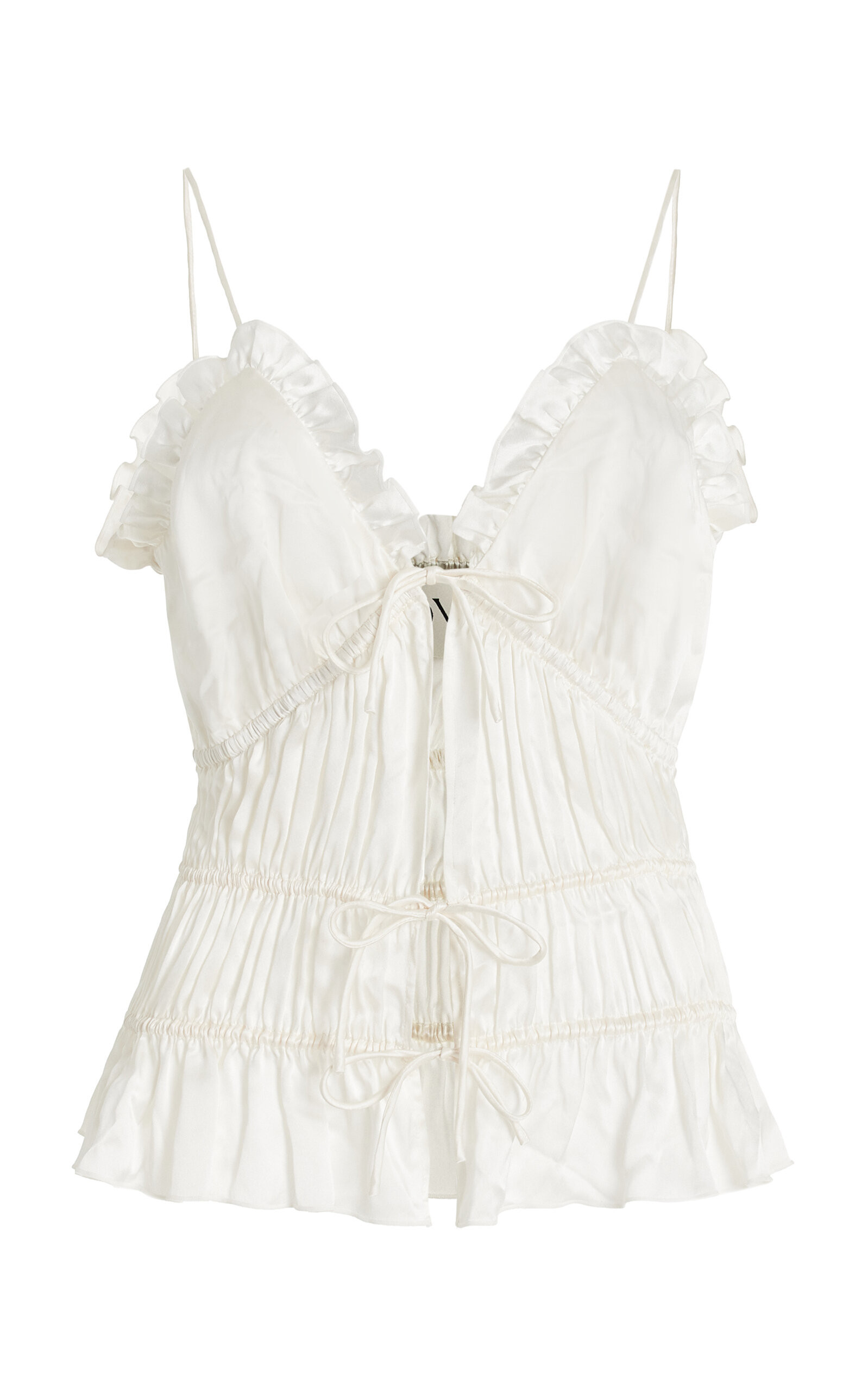 Tove - Keonie Silk Top - White - FR 42 - Moda Operandi | Moda Operandi (Global)