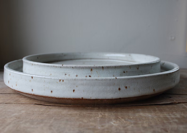 Dinnerware - Plate Set - Dinner Plate - Salad Plate - Handmade - Ceramics & Pottery - KJ Pottery | Etsy (US)