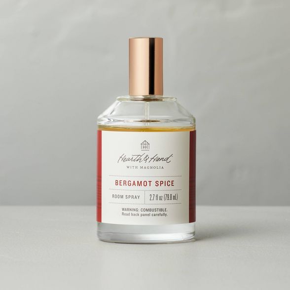 2.7 fl oz Bergamot Spice Seasonal Room Refresher Spray - Hearth & Hand™ with Magnolia | Target