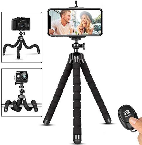 Phone Tripod, Flexible iPhone Tripod and Portable Adjustable Tripod with Wireless Remote and Univers | Amazon (US)