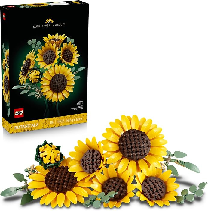 LEGO Botanicals Sunflower Bouquet Building Set for Adults, Ages 18+ - Gift for Birthdays - Artifi... | Amazon (US)