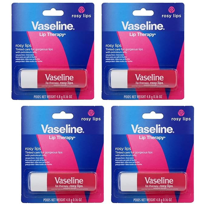 Vaseline Lip Therapy Care Rosy, Fast-Acting Nourishment, Ideal for Chapped, Dry, Cracked, or Dama... | Amazon (US)