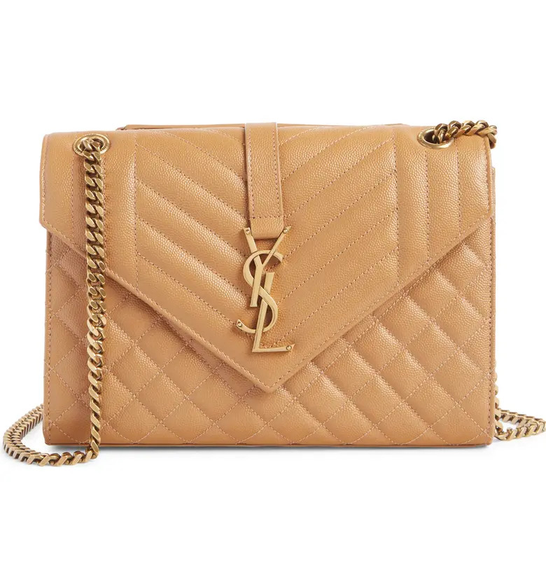 Saint Laurent Monogram Leather Envelope Bag | Nordstrom | Nordstrom