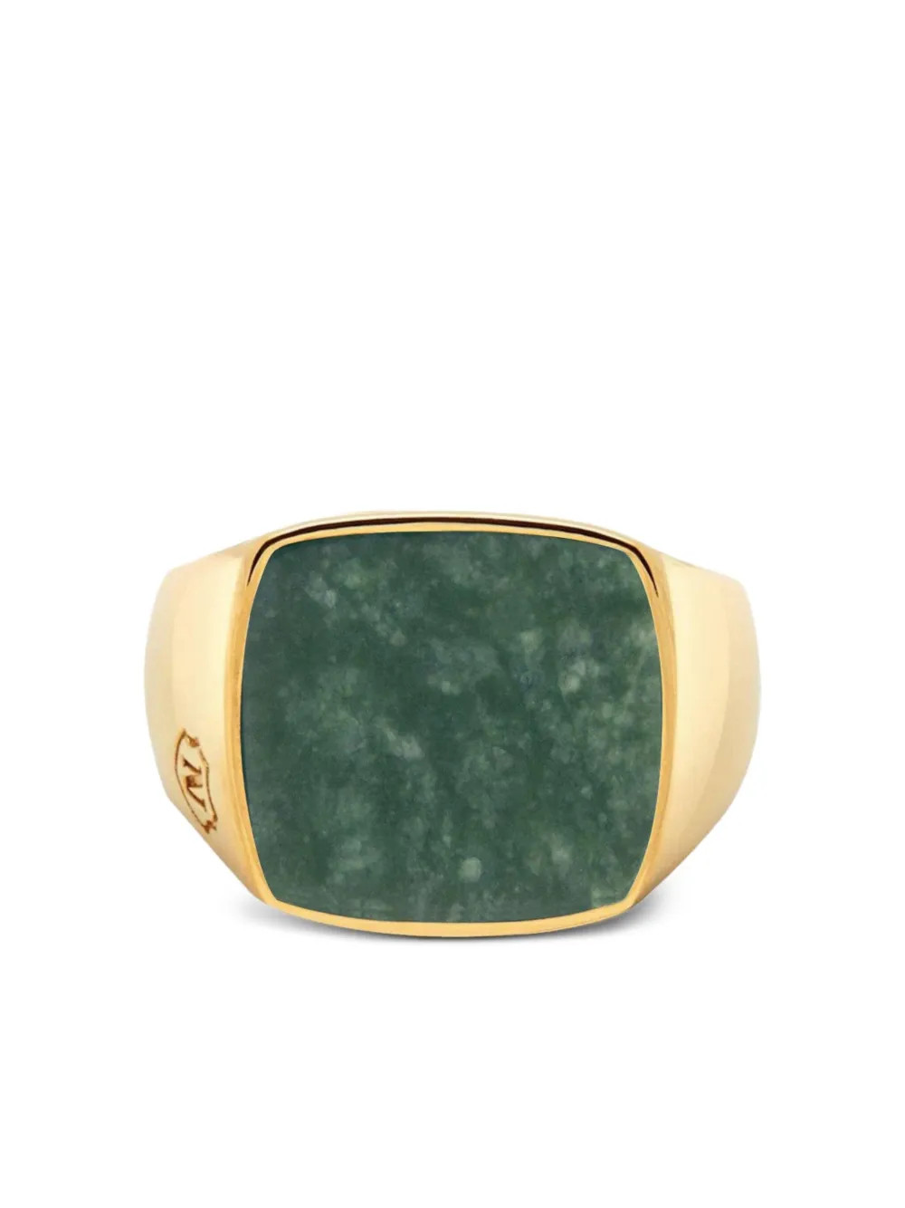 Nialaya Jewelry jade signet ring - Gold | Farfetch Global