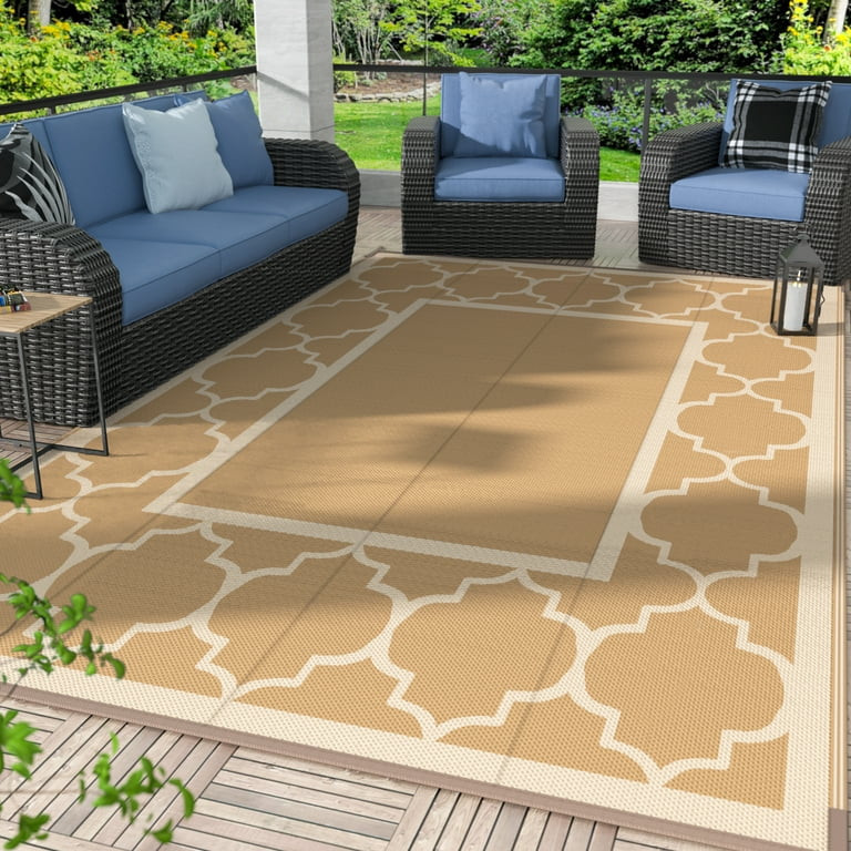 GENIMO 5'x8' Outdoor Rug for Patio Clearance, Reversible Plastic Waterproof Area Rugs, Clearance ... | Walmart (US)