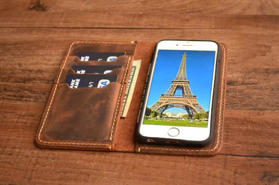 iPhone 8 Leather Wallet Case, iPhone 8 PLUS, iPhone X, iPhone 10, iPhone XS MAX iPhone 11, iPhone... | Etsy (US)