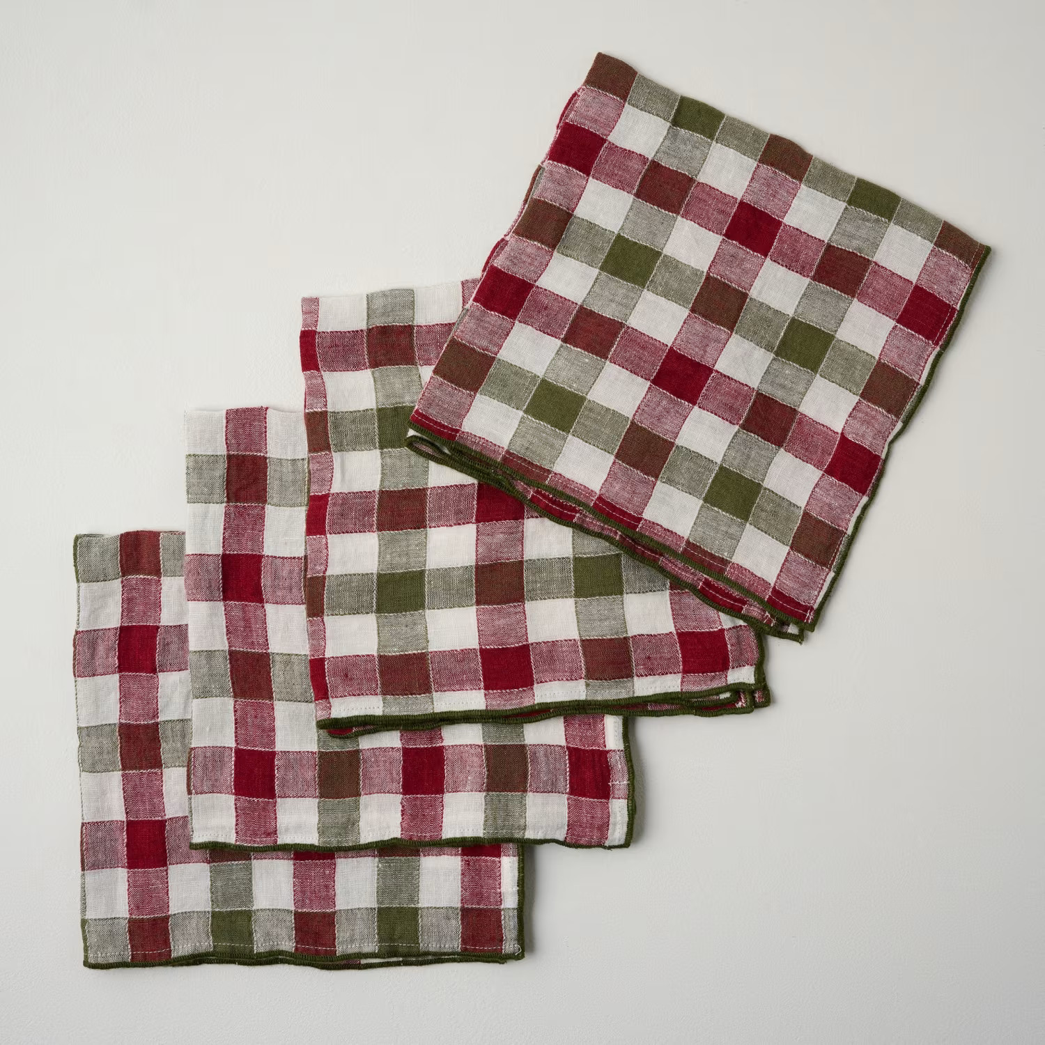Holiday Gingham Napkin Set of Four | Magnolia