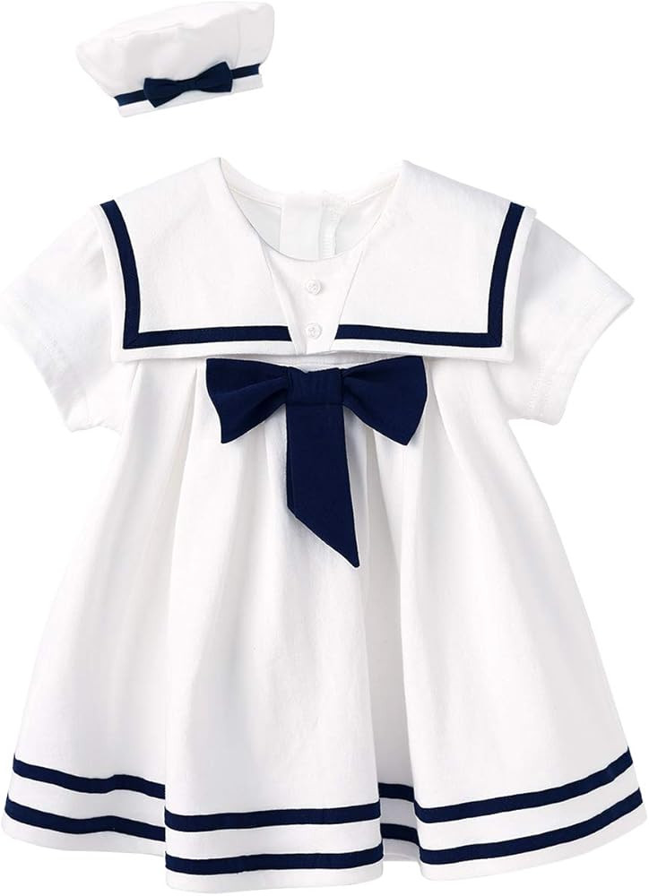 pureborn Baby Toddler Girls Dress Infant Girl Short Sleeve Summer Dresses 0-4 Years | Amazon (US)