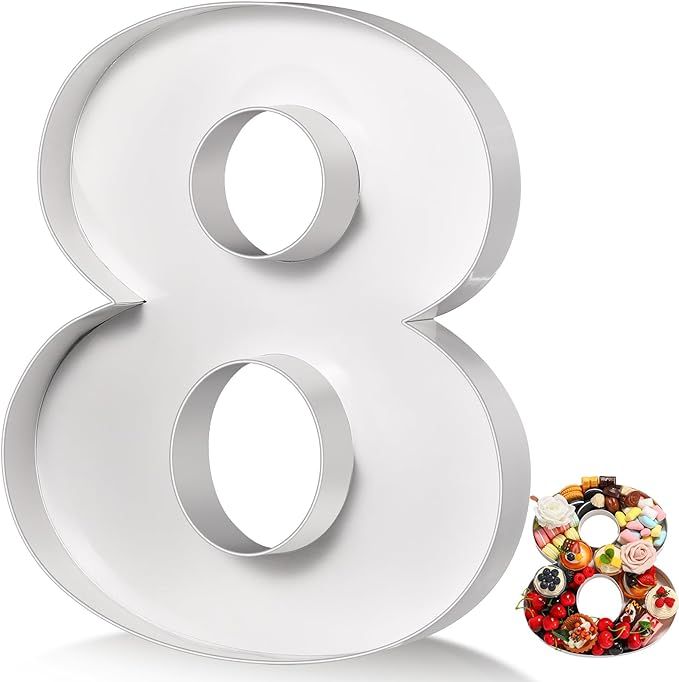 Mifoci 13.7" Cardboard Number for Charcuterie Birthday Party and Anniversary Fillable Paper Mache... | Amazon (US)