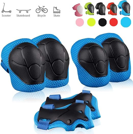 skybulls Kids Knee Pads Elbow Pads Wrist Guards, Children Toddler Breathable Protective Gear Set ... | Amazon (US)
