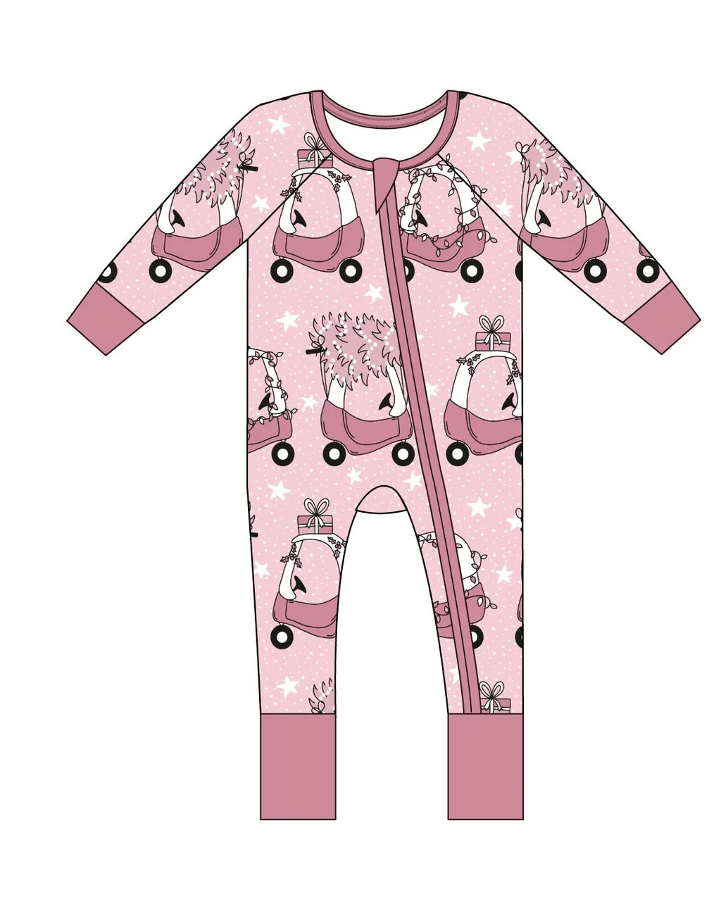 PINK LITTLE CHRISTMAS DREAM ROMPER | Dream Big Little Co.