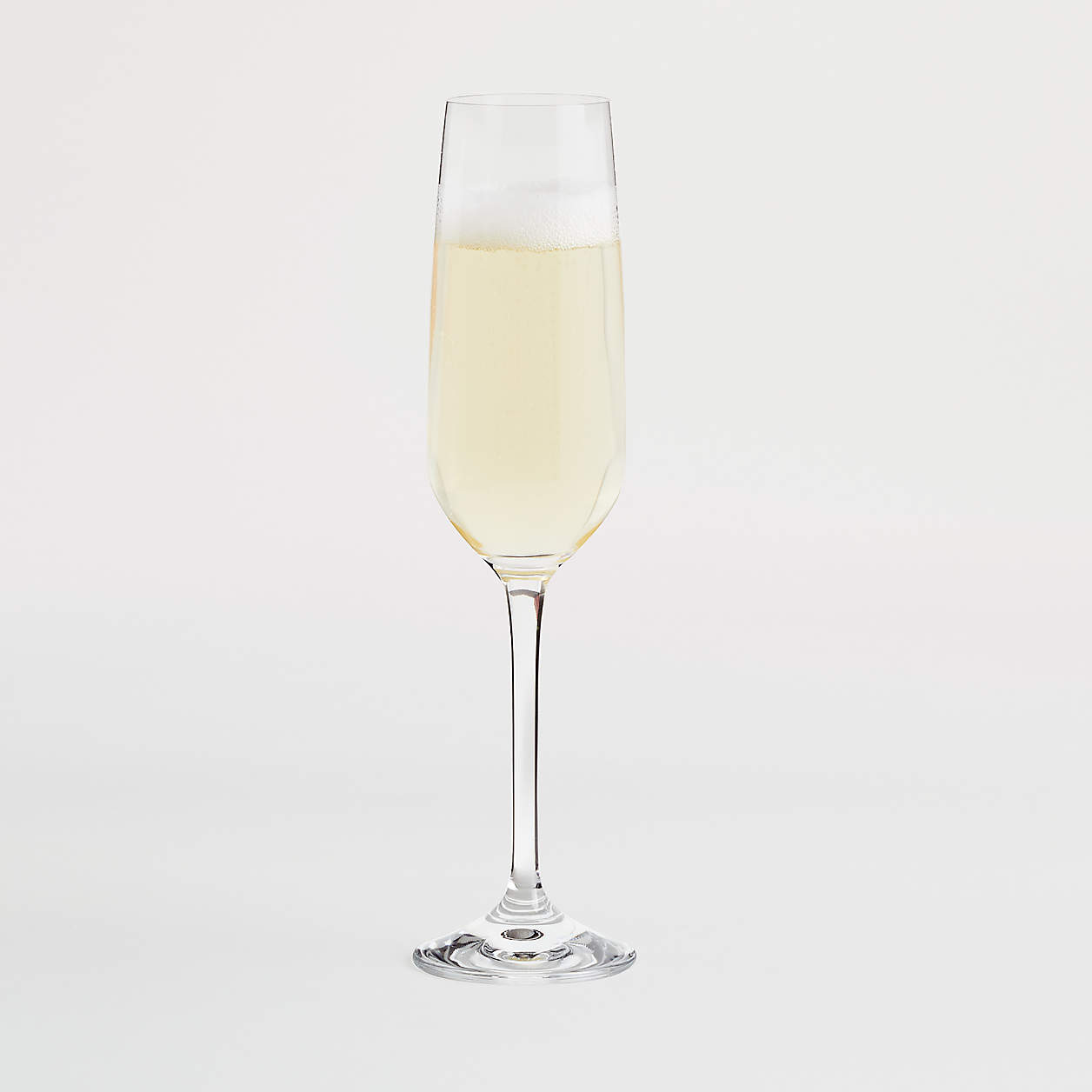 Nattie Champagne Glass Flute + Reviews | Crate & Barrel | Crate & Barrel