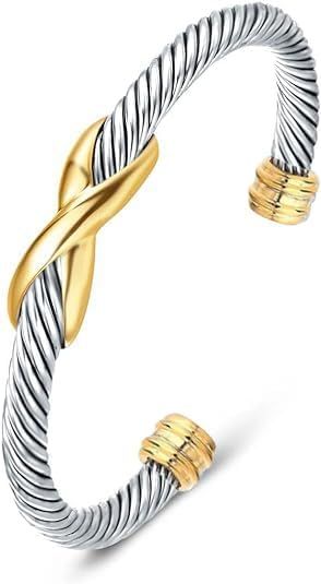 Cable Bracelets For Women, Multifunctional Twisted Bracelets for Women, Famous Twisted Cable Brac... | Amazon (US)