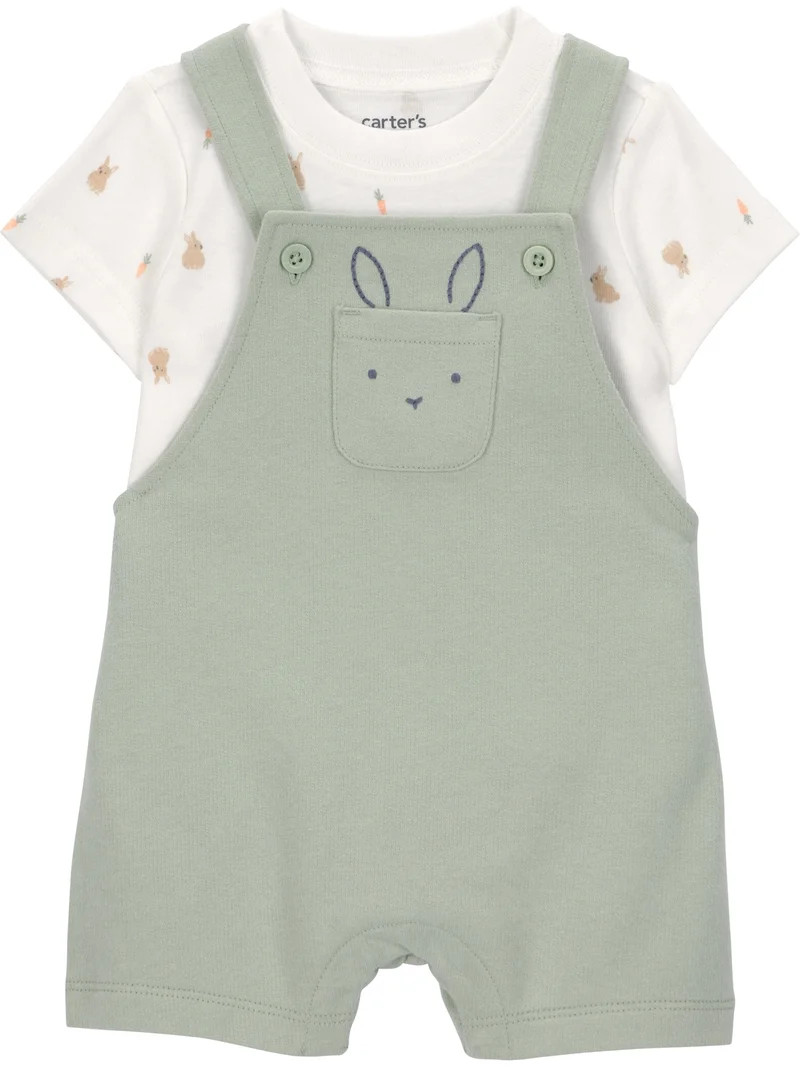 Carter's Child of Mine Baby Boy Easter Overalls Set, 2-Piece, Sizes Preemie-12 Months | Walmart (US)