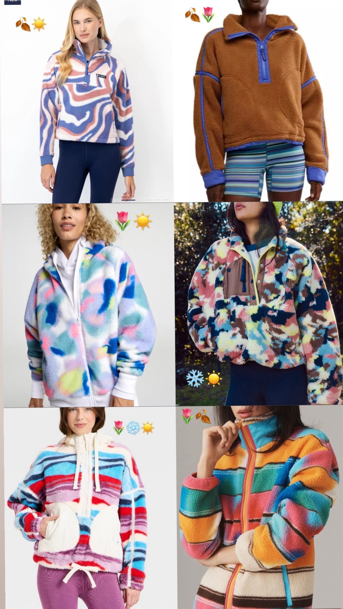 Bright, printed fleece is popular this season. Here are a few favorites - in a variety of price points - and for all seasons

#hocspring #hocautumn #hocsummer #hocwinter

#LTKGiftGuide #LTKSeasonal #LTKActive