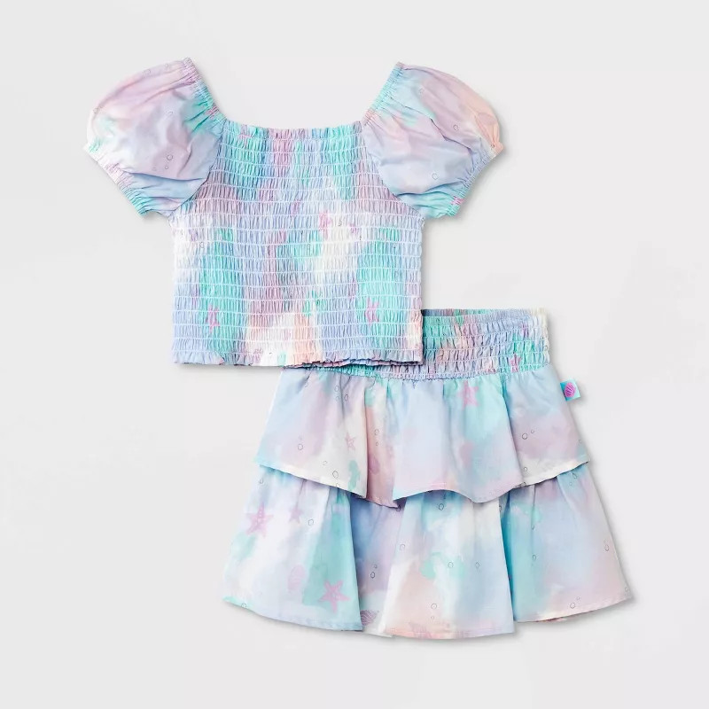 Toddler Girls' Disney Little Mermaid Top and Bottom Set | Target