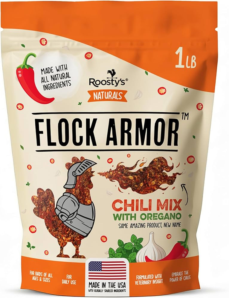 Roosty's Naturals Flock Armor Chicken De-wormer Chili Mix, 16oz | Amazon (US)