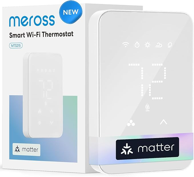 meross Matter Smart Thermostat for Electric Baseboard Heater, Works with Alexa, HomeKit, Google, ... | Amazon (US)