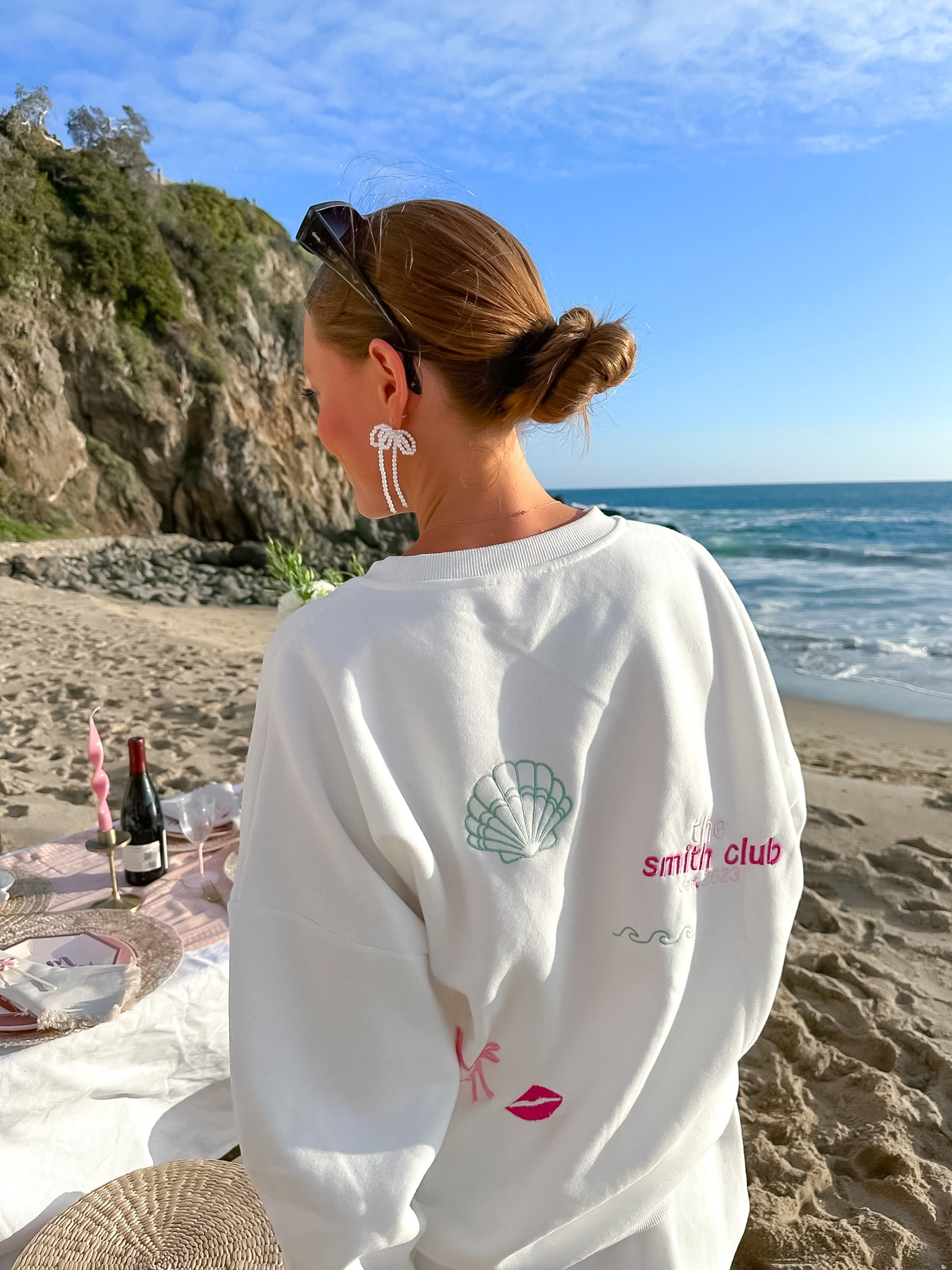 Bachelorette Day 3 m!! last night, sunset w/ Mrs. Smith picnic!!🎀 i made these custom sets for all of the girls🤭

#LTKwedding