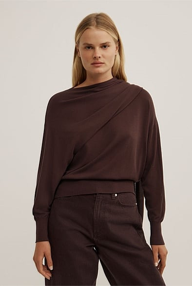 Crew Neck Scarf Knit | Witchery (AU)