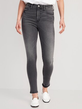 Extra High-Waisted Rockstar 360° Stretch Super Skinny Black Jeans for Women | Old Navy (US)