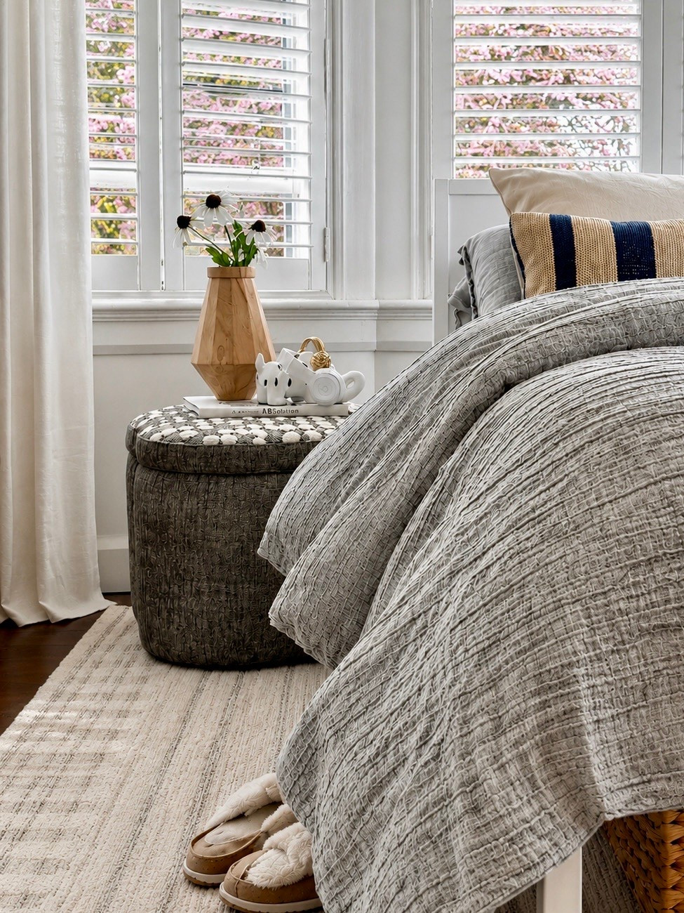 #ad
 Hot Summer Sale is happening now with up to 70% off + fast & easy delivery on orders over $35… don’t miss out!
Sometimes the smallest design decisions make the biggest impact. The Wayfair rug completely transformed this room and brought so much warmth, texture, and coziness to the space.
Since the layout didn’t allow enough room for both a desk and a separate vanity, we got creative and installed a wall mirror above the desk to create a beautiful dual-purpose setup that feels both functional and elevated. I love how it gave her a dedicated getting-ready space without making the room feel crowded. Soft layers, warm lighting, and thoughtful details made this room feel cozy and so personal.

 @Wayfair shop.ltk #Wayfair  #liketkit #wayfairpartner

#LTKSaleAlert #LTKHome #LTKdayinmylife