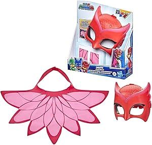 PJ Masks Owlette Deluxe Mask Set, Preschool Superhero Dress-Up Toy with Light-up Mask and Owl Win... | Amazon (US)