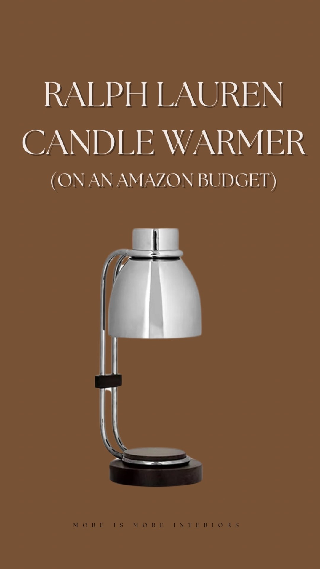 Ralph Lauren candle warmer on an Amazon budget 💁🏼‍♀️

#LTKSaleAlert #LTKHome #LTKFindsUnder100