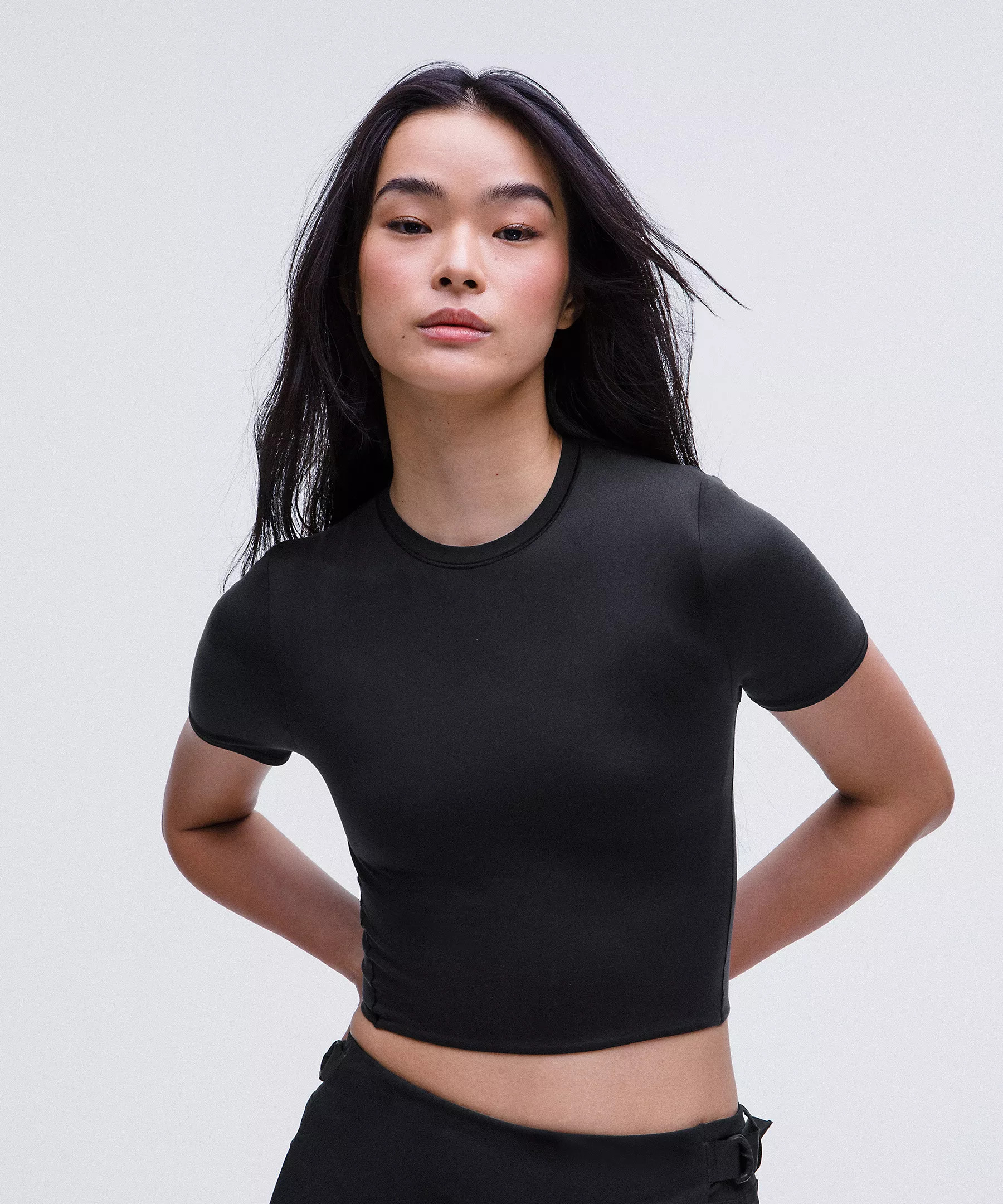 Wundermost Ultra-Soft Nulu Crewneck Cropped T-Shirt | Lululemon (US)