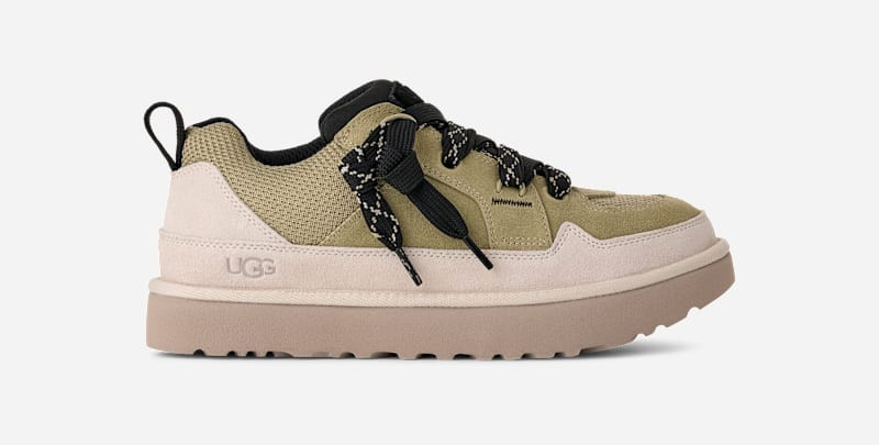UGG® Men's Lo Lowmel Suede/Recycled Materials/Textile Shoes in Muted Brass/Putty, Size 9 | UGG (US)