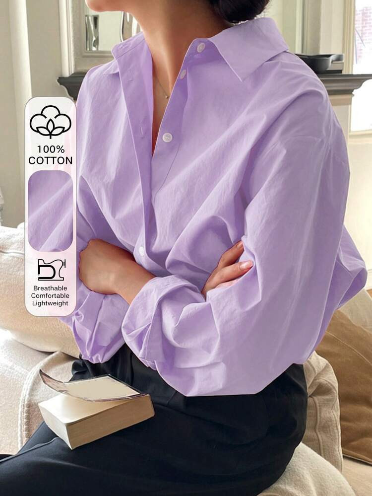$15.38
-43%
$26.79
Last day
Last day
Pay in 4 interest-free payments of $3.84.



Save $0.77 off this item after joining.
DAZY Women's Casual Plain Wide Shoulder Cotton Shirt, Versatile, Spring/Autumn Office Shirts Long Sleeve Top
4.85
(1000+)
Color: Mauve Purple

































Size
US
0 (S)
2 (M)
4 (L)
6 (XL)
Check My Size

Size Guide
Dazy follow Asian sizing and run smaller than SHEIN.
Not your size? Tell us
 | SHEIN