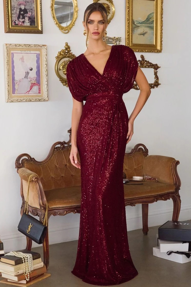 GENESIS SEQUIN FORMAL GOWN | Lady Black Tie