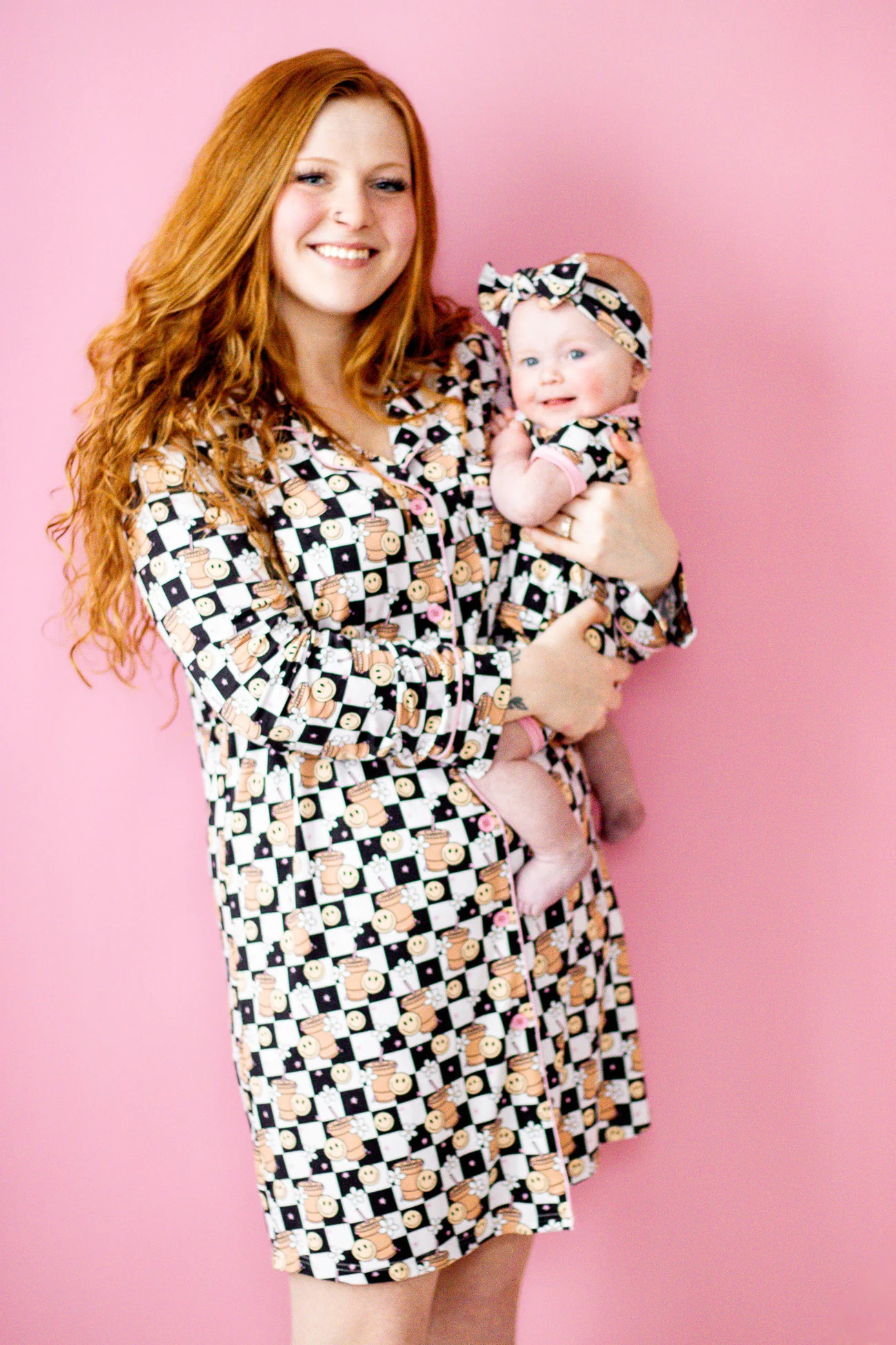 SMILEY CUP OF CHECKERS WOMEN’S DREAM GOWN | Dream Big Little Co.