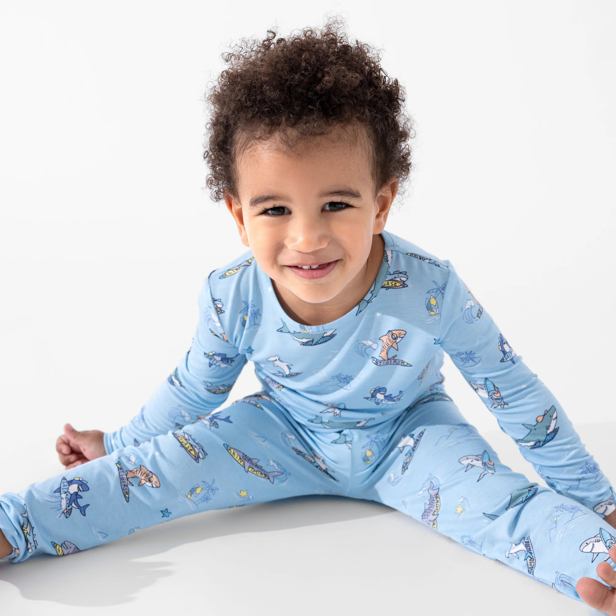 Shark School Bamboo Kids Pajamas | Bellabu Bear