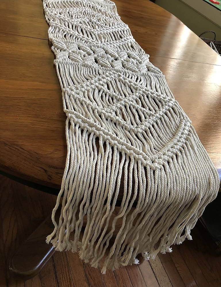 Macrame Table Runner, Boho Table Runner 82 x 12 inches, Perfect for Bohemian Decor, Boho Wedding ... | Amazon (US)